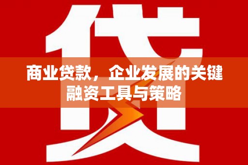 宜君商业贷款，企业发展的关键融资工具与策略