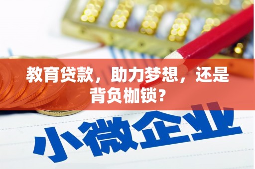 宜君教育贷款，助力梦想，还是背负枷锁？