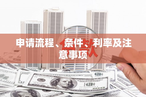 宜君申请流程、条件、利率及注意事项
