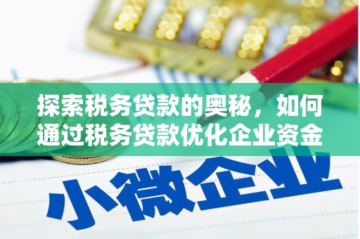 宜君探索税务贷款的奥秘，如何通过税务贷款优化企业资金流
