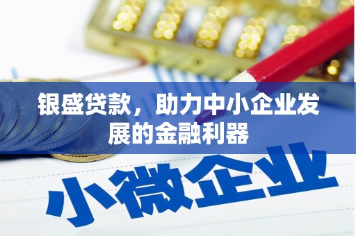宜君银盛贷款，助力中小企业发展的金融利器