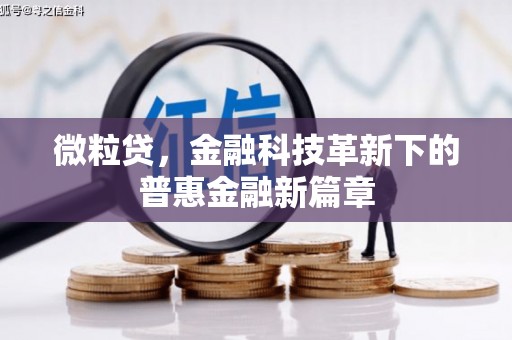 宜君微粒贷，金融科技革新下的普惠金融新篇章
