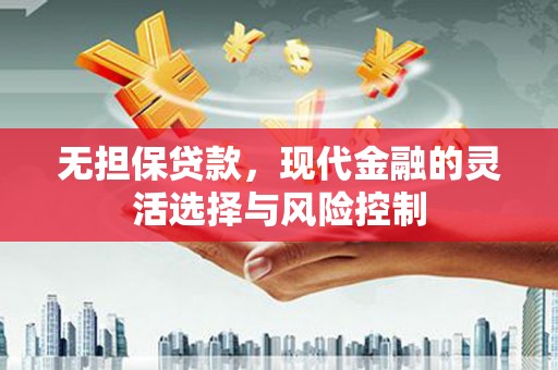 宜君无担保贷款，现代金融的灵活选择与风险控制