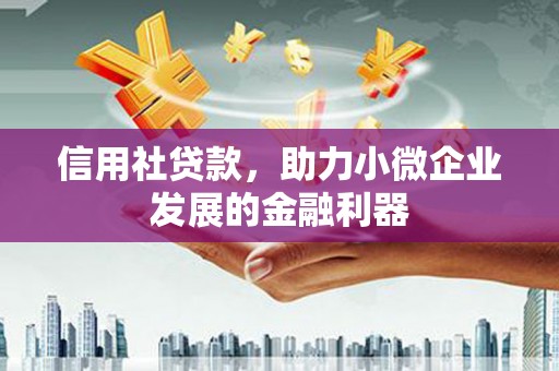 宜君信用社贷款，助力小微企业发展的金融利器