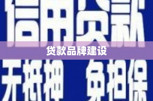 宜君贷款品牌建设