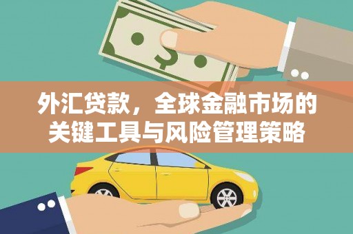 宜君外汇贷款，全球金融市场的关键工具与风险管理策略