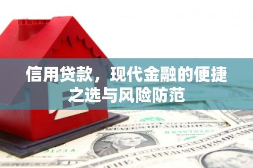 宜君信用贷款，现代金融的便捷之选与风险防范