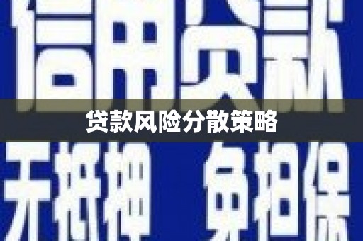 宜君贷款风险分散策略