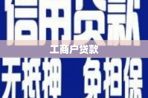 宜君工商户贷款