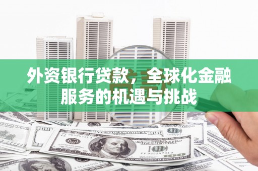 宜君外资银行贷款，全球化金融服务的机遇与挑战