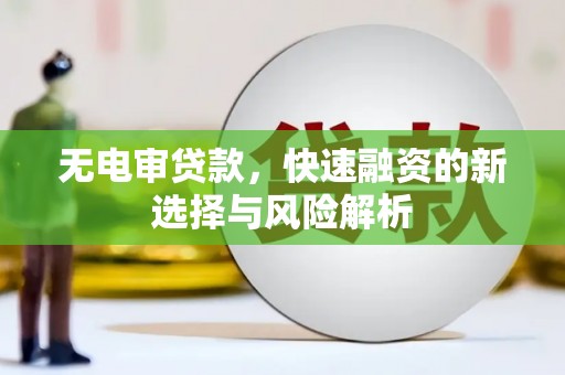 宜君无电审贷款，快速融资的新选择与风险解析