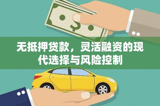 宜君无抵押贷款，灵活融资的现代选择与风险控制