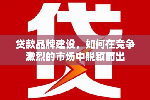 宜君贷款品牌建设，如何在竞争激烈的市场中脱颖而出
