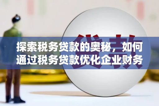宜君探索税务贷款的奥秘，如何通过税务贷款优化企业财务