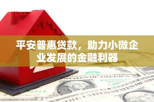 宜君平安普惠贷款，助力小微企业发展的金融利器
