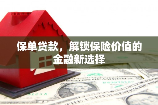 宜君保单贷款，解锁保险价值的金融新选择
