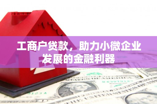 宜君工商户贷款，助力小微企业发展的金融利器