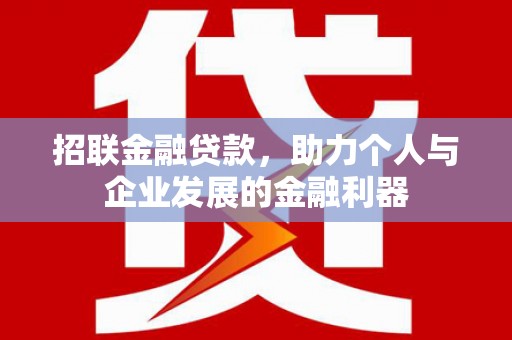 宜君招联金融贷款，助力个人与企业发展的金融利器