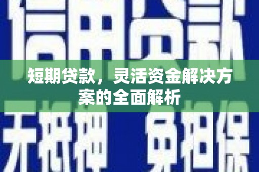 宜君短期贷款，灵活资金解决方案的全面解析