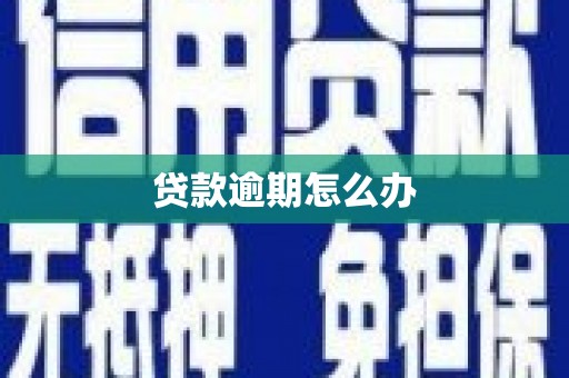 宜君贷款逾期怎么办