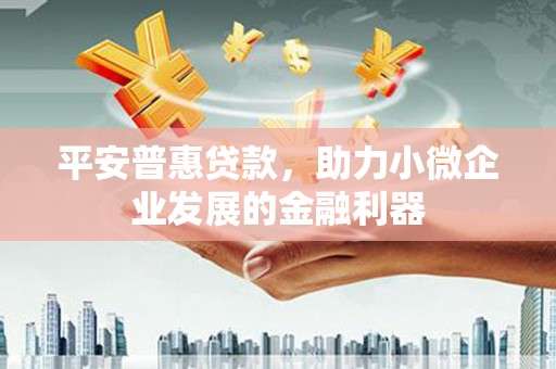 宜君平安普惠贷款，助力小微企业发展的金融利器